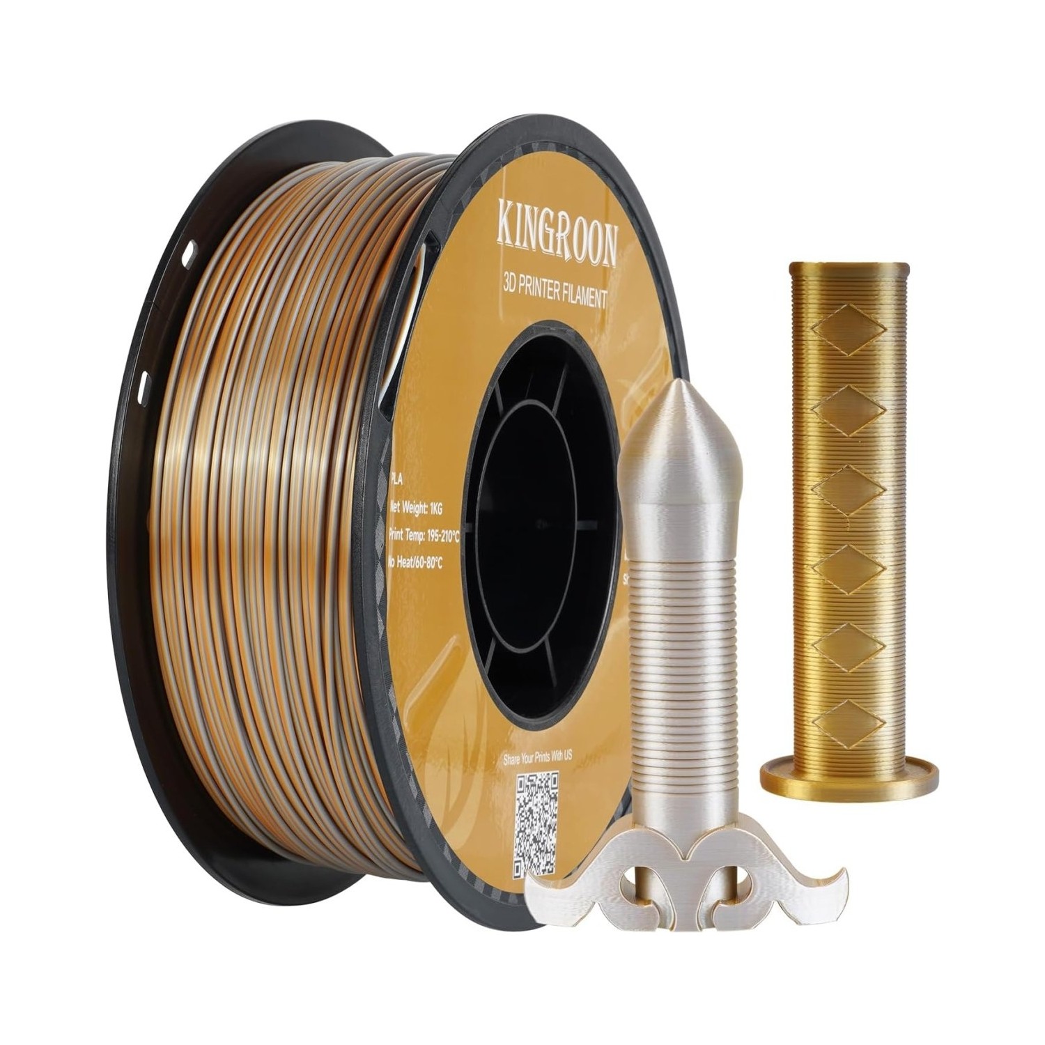 Kingroon Çift Renk Silk PLA Filament