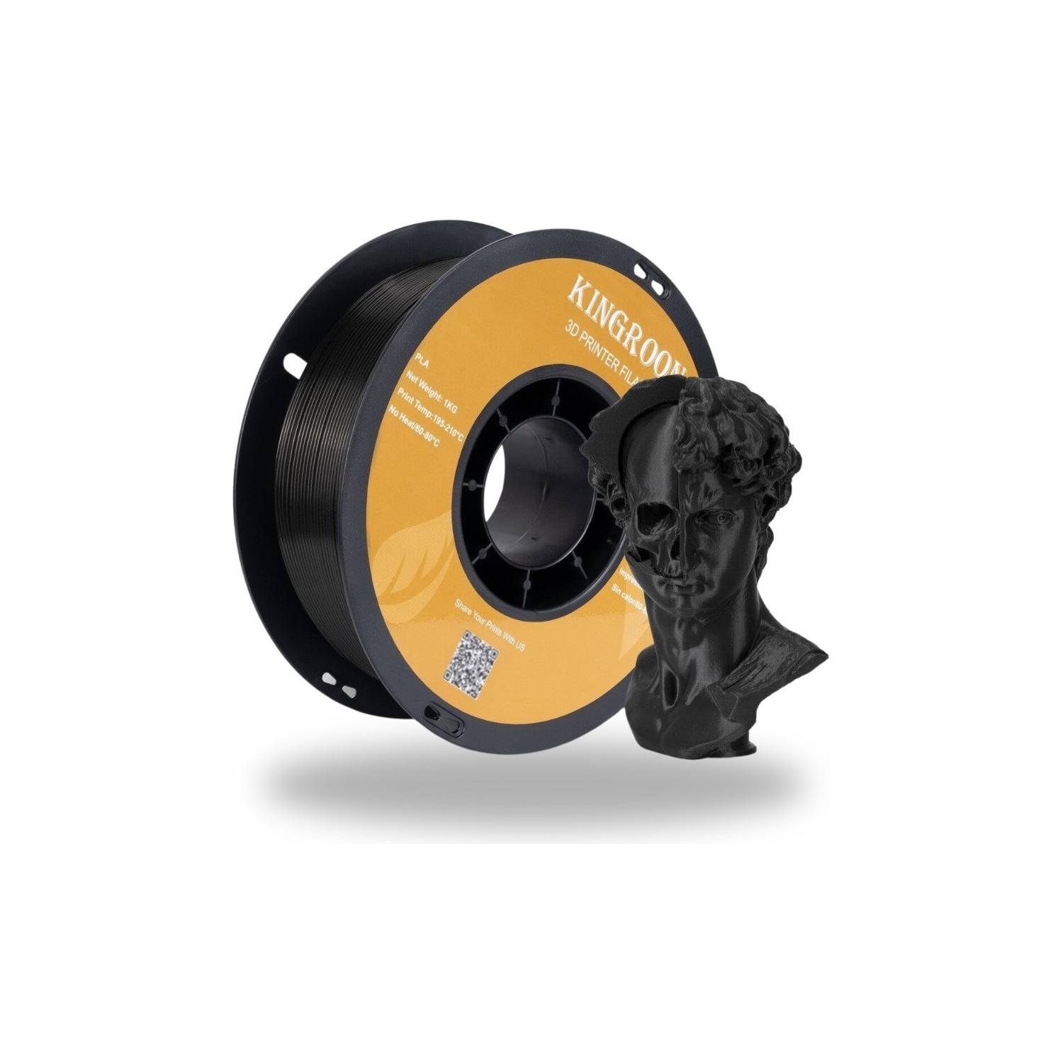 Kingroon Carbon Fiber Pla Filament 1kg Siyah