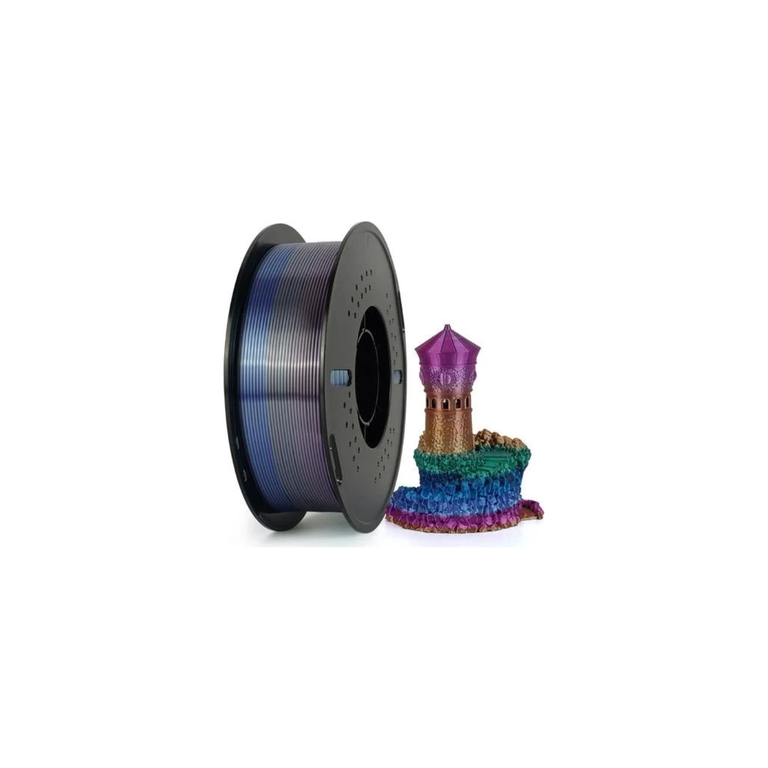 Kingroon Pla Silk Gökkuşağı Filament Universe 1.75 MM 1 Kg