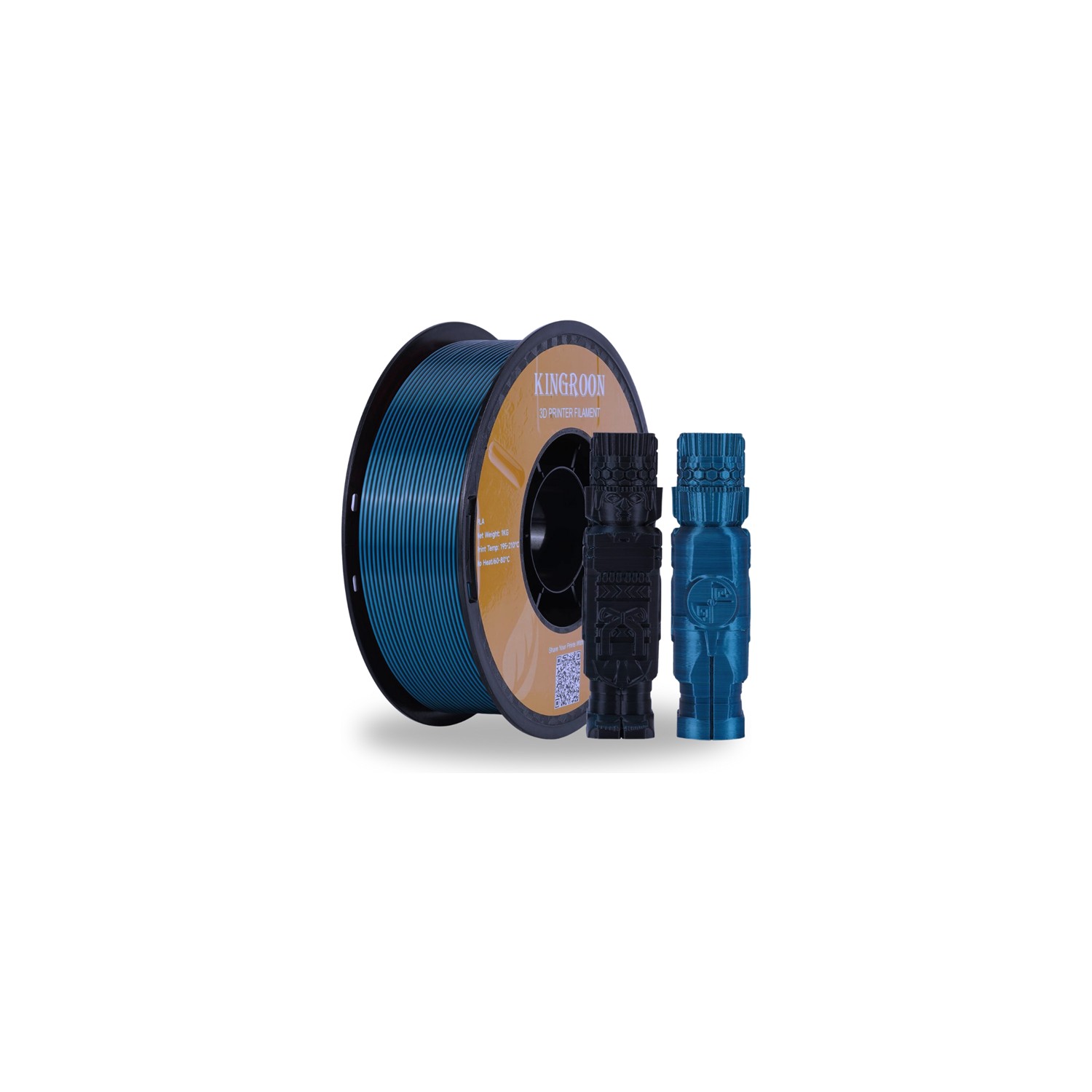 Kingroon Pla Silk Çift Renk Filament Altın-Gümüş 1.75 MM 1 Kg