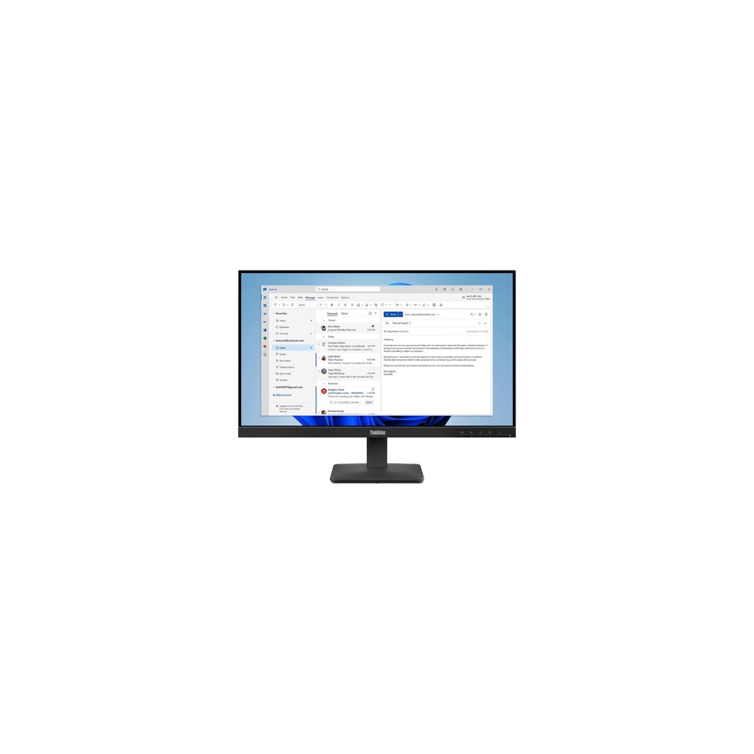 23.8 Lenovo S24-4E Thınkvısıon 64B5KAT1TK 4ms 100HZ Hdmı+Vga Wled Monıtor