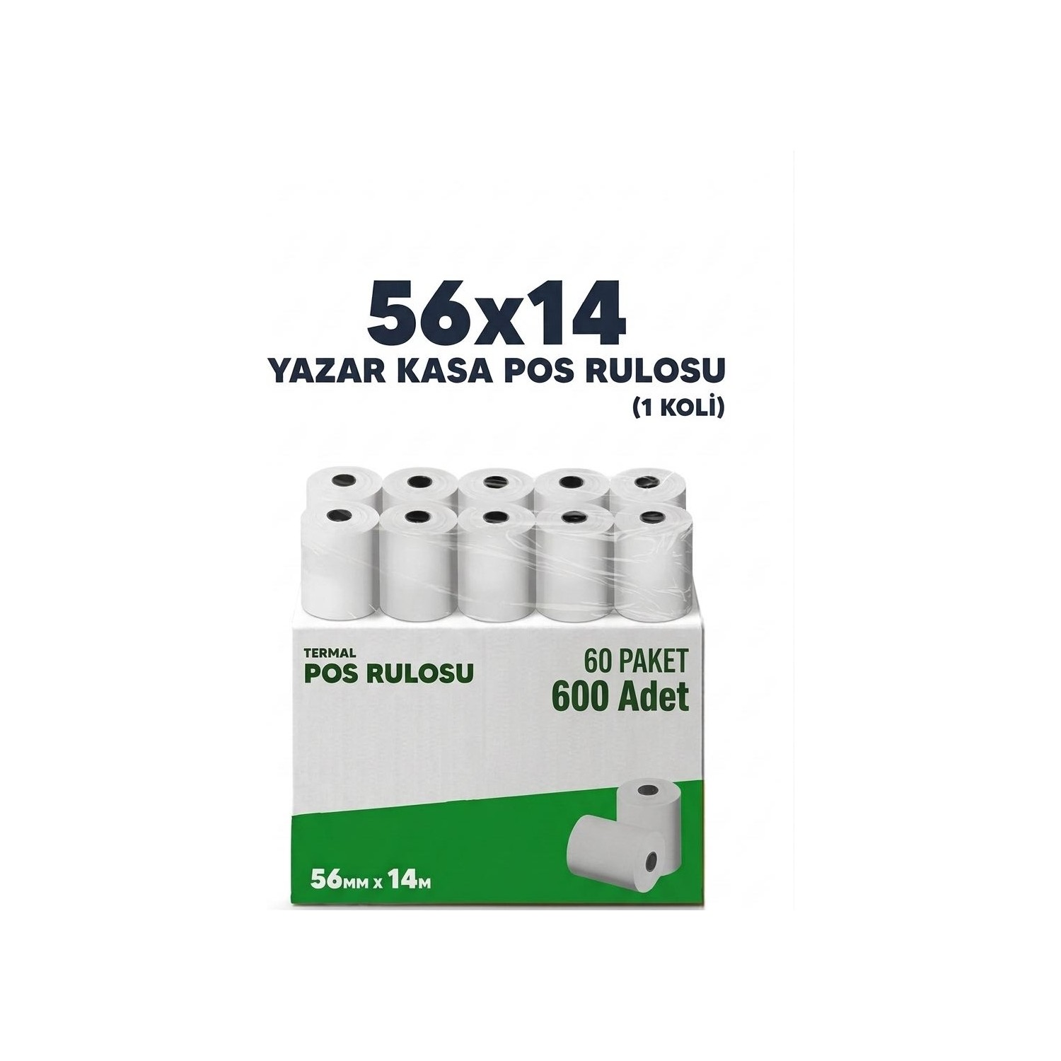 56X14 Termal Yazarkasa Pos Rulosu 600 Adet