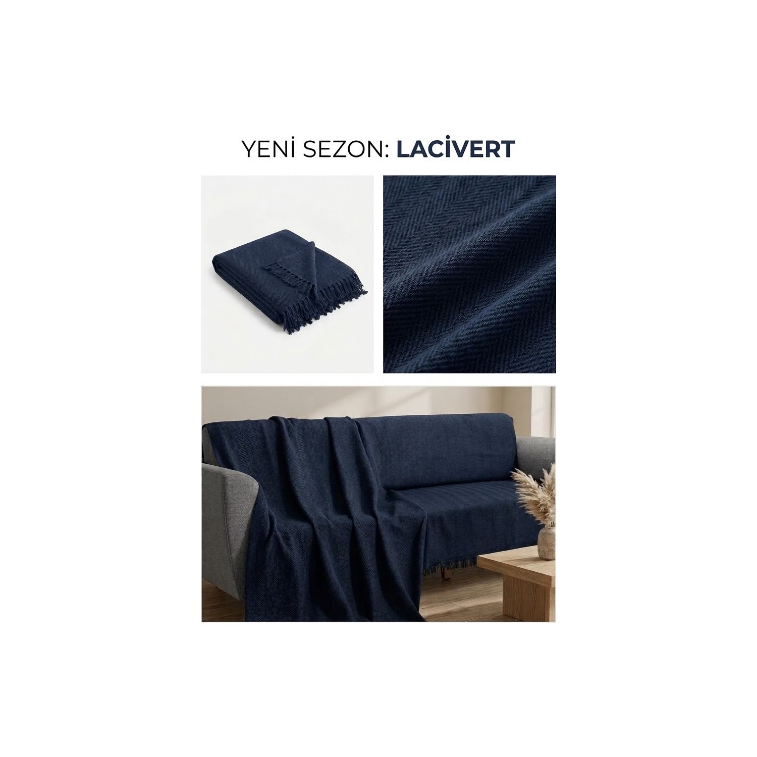 Herringbone Antrasit Koltuk Örtüsü 5. seçenek