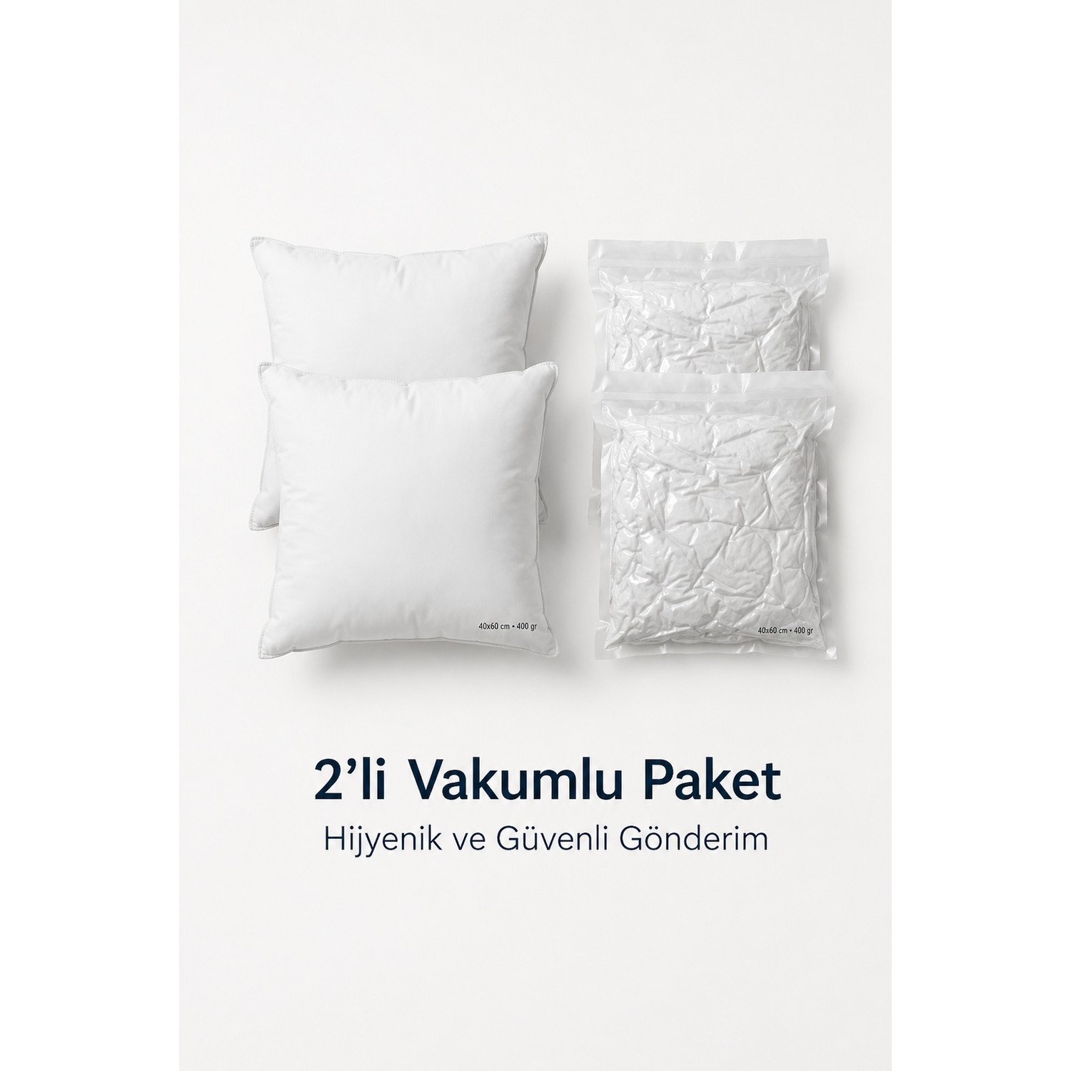 Buldan Natura 2’li Kırlent Iç Dolgu Yastığı 45×45 cm – 350 gr Boncuk Silikon Dolgulu, Yıkanabilir 4. görsel