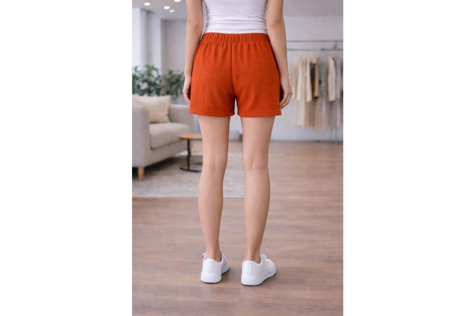 Org Marka Store Fleur 3 Lu Set Bel Lastıklı Sus Bagcıklı Cepsız Trıl Trıl Penye Short görsel 8