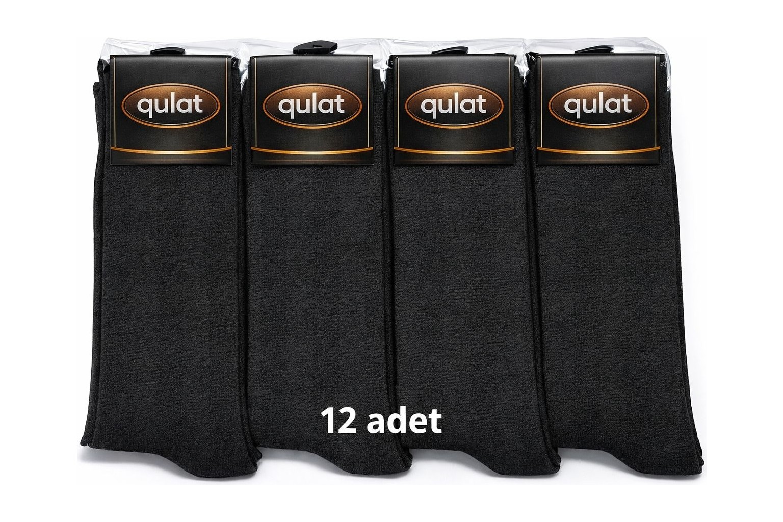 Qulat 12'li Ekonomik Paket Pamuklu Erkek Çorap