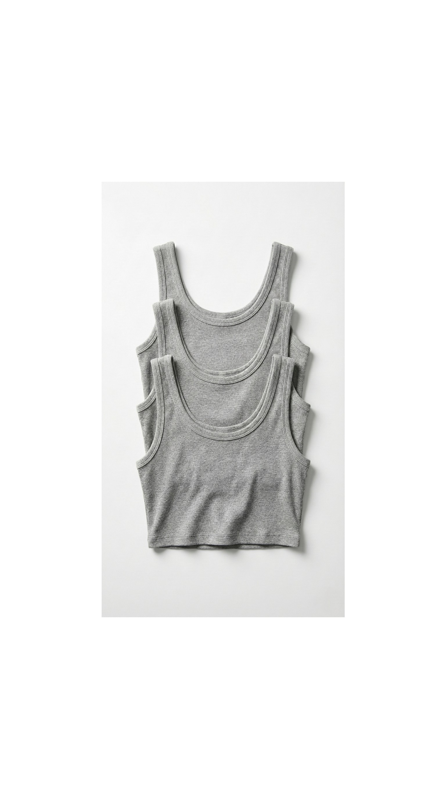 Underwear Bodyway 3'lü Fitilli Yarım Atlet & Crop Büstiyer Seti, Pamuklu, Esnek, Günlük Basic Paket