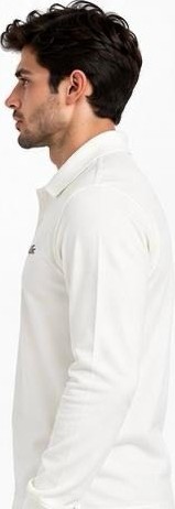Lacoste Polo Çıtçıt Kapama Ekru Regular Fit Uzun Kol görsel 5