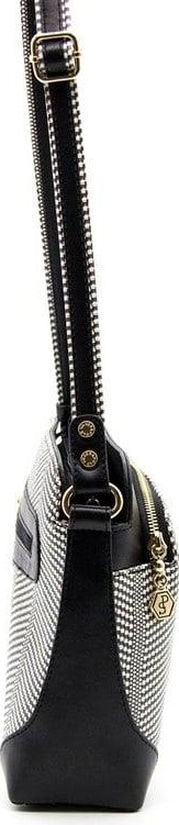 Silver & Polo Silver Polo Siyah Beyaz - Siyah Hasır Kadın Çapraz Çanta SP364 görsel 8