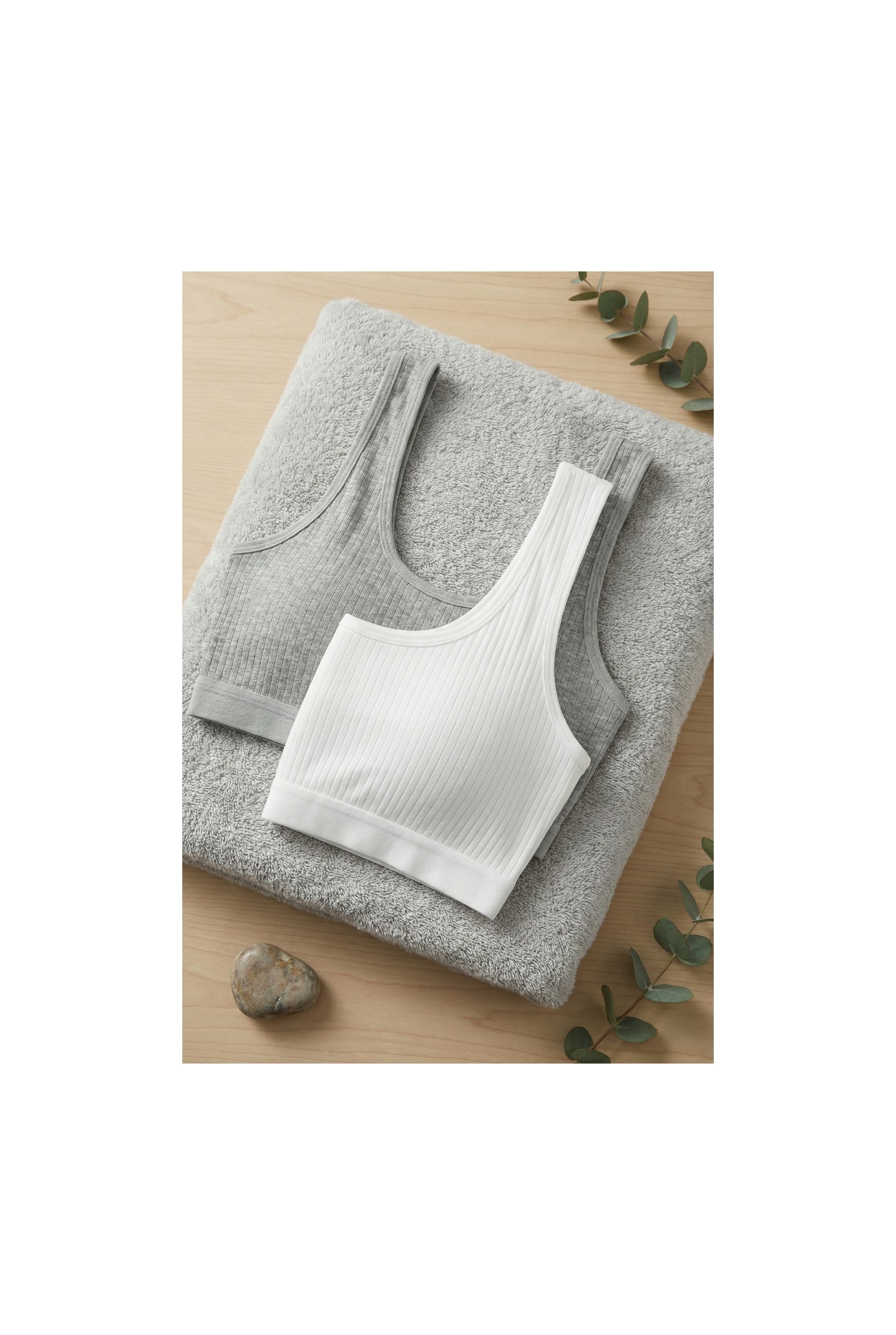 Underwear Bodyway 2'li Paket Fitilli Bralet Büstiyer Esnek Sütyen Günlük Spor Crop Top