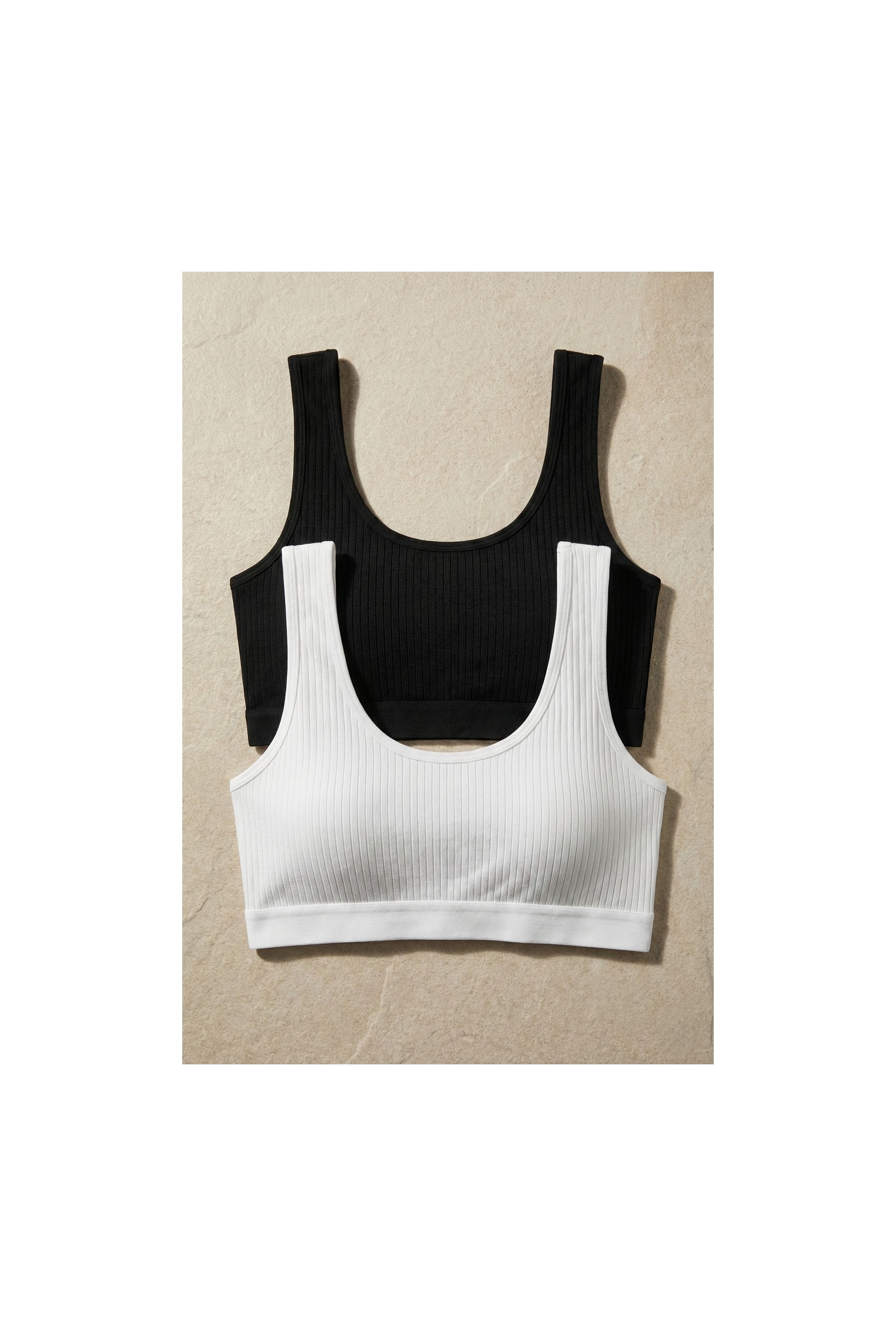 Underwear Bodyway 2'li Paket Fitilli Bralet Büstiyer Esnek Sütyen Günlük Spor Crop Top