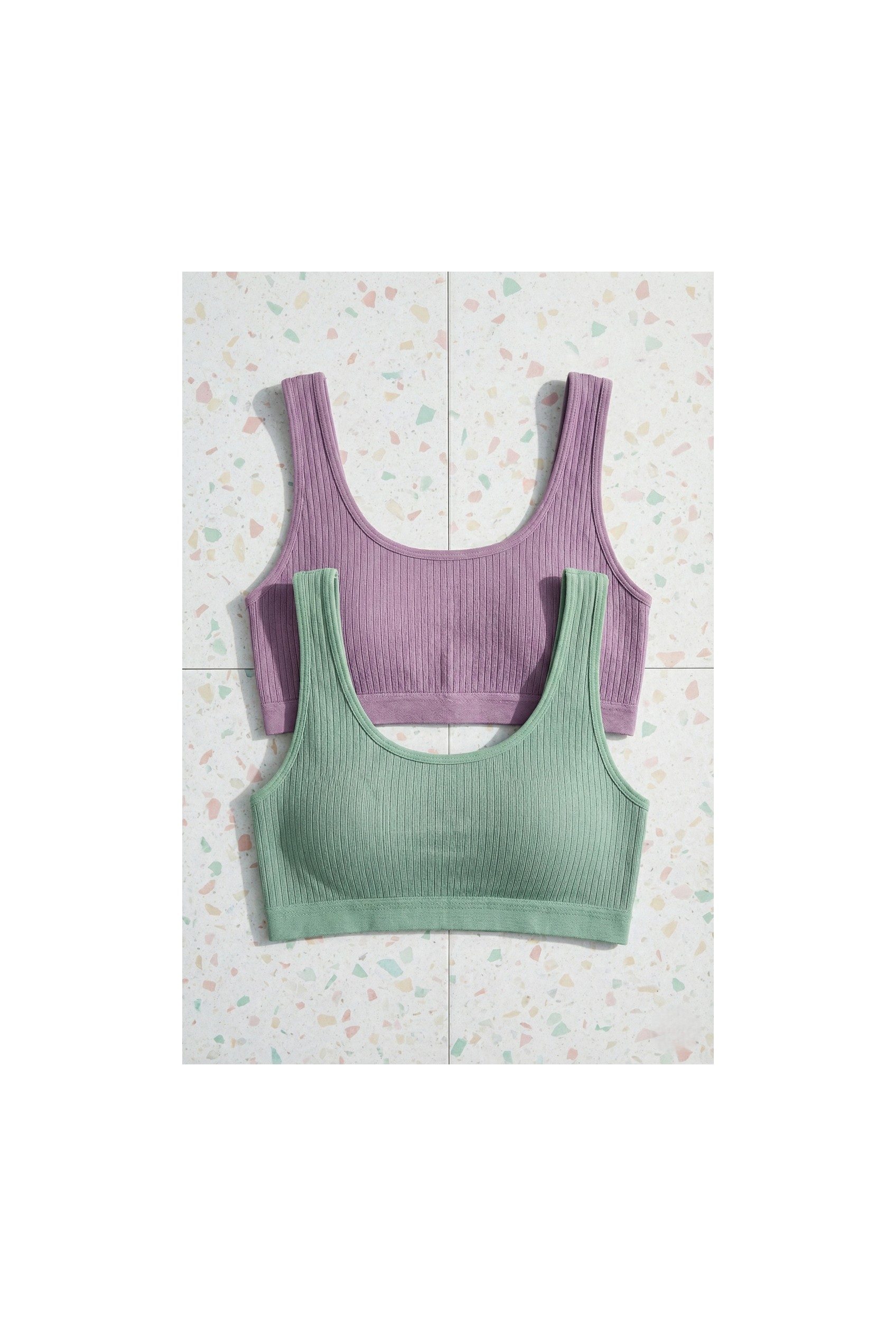 Underwear Bodyway 2'li Paket Fitilli Bralet Büstiyer Esnek Sütyen Günlük Spor Crop Top