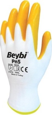 TeknoKapsül 10 Beden Nitril Sarı Eldiven 60 Adet Paket Fırsatı