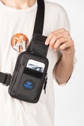 Sannora Bags Keten Telefon Bölmeli Bel ve Çapraz Omuz Çanta Göğüs Seyahet Günlük Bodybag