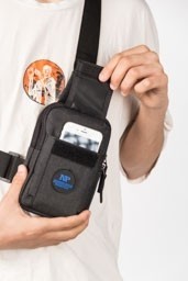 Sannora Bags Keten Telefon Bölmeli Bel ve Çapraz Omuz Çanta Göğüs Seyahet Günlük Bodybag görsel 5