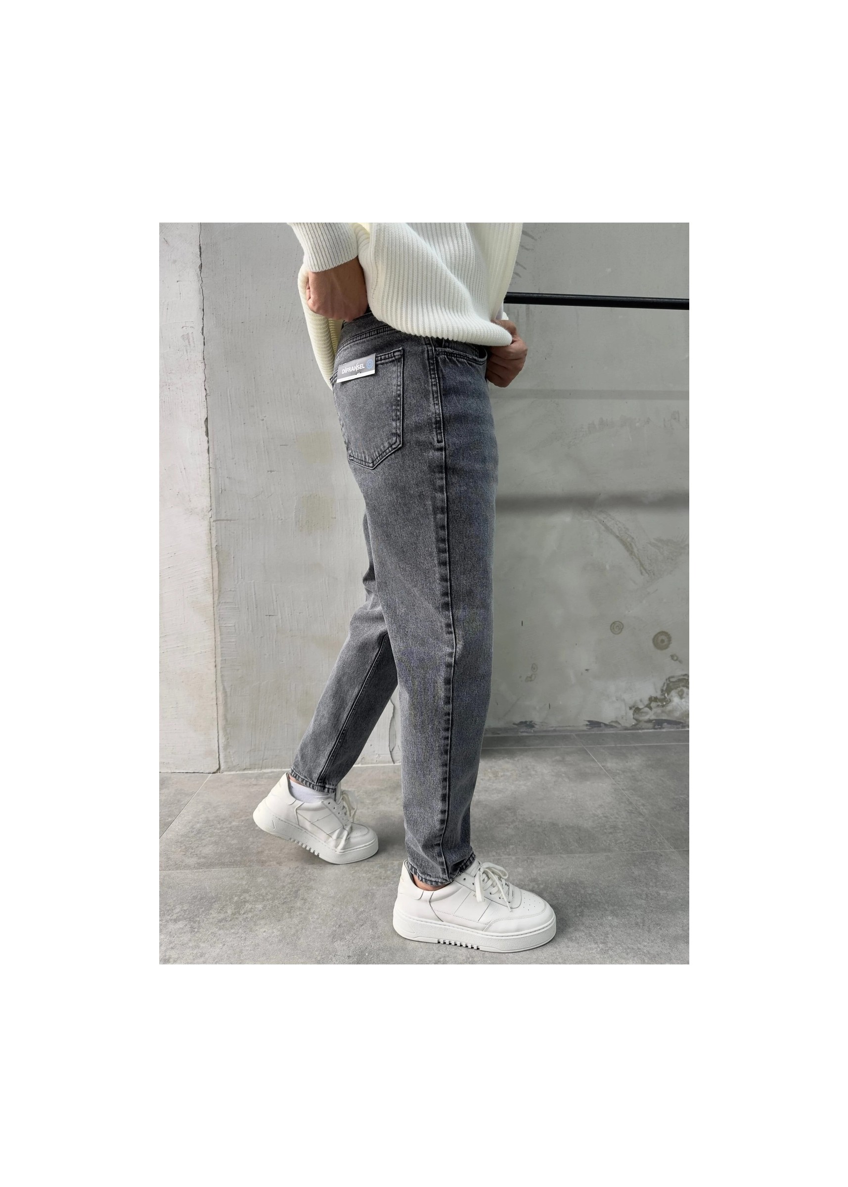 Difransel Jeans Erkek Rahat/fit Kalıp Boyfriend Jean Pantolon görsel 2
