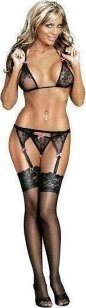 Hsc Bilişim Tegan Fantezi Dantelli Seksi Jartiyer Takımı TG272357-1 görsel 4