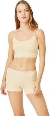 Cottonhill Kadın Basic Kahverengi Dikişsiz Lazer Kesim Boxer Konforlu Tasarım görsel 7