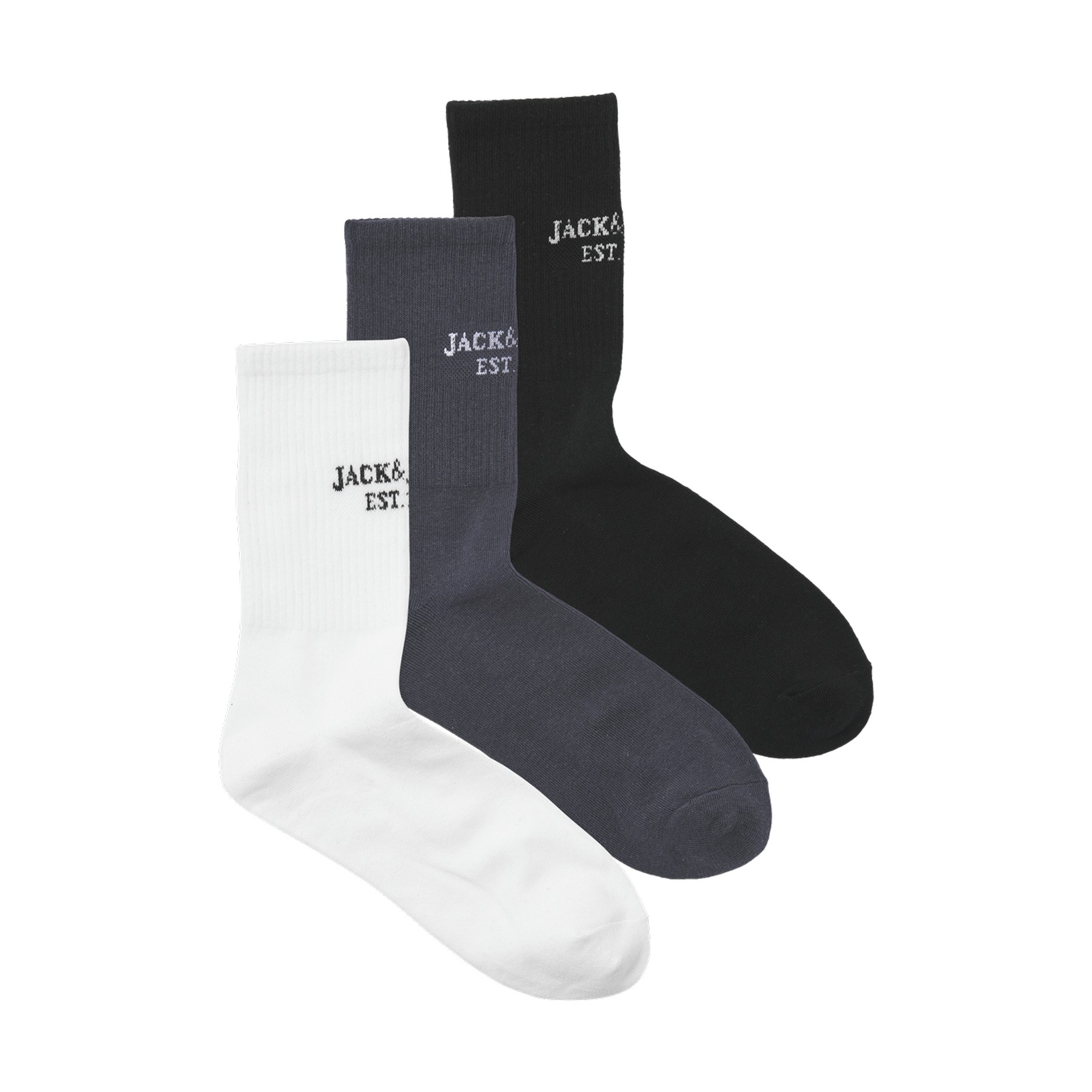 Jack & Jones Erkek Logo Detayli 3'lü Çorap Paketi- Fraser