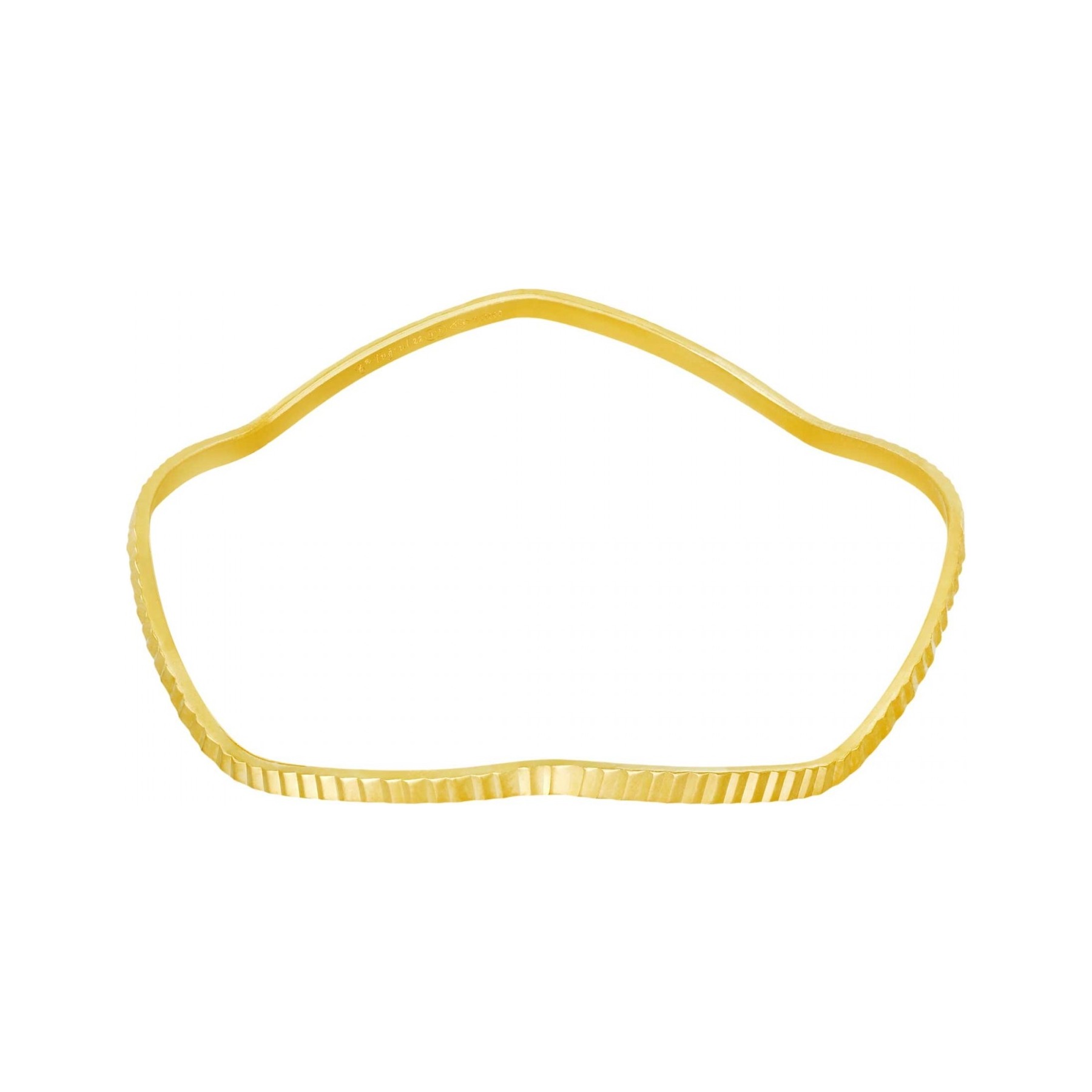 10 gr 22 Ayar Altın  Dalga Kesme Işçiliksiz Bilezik