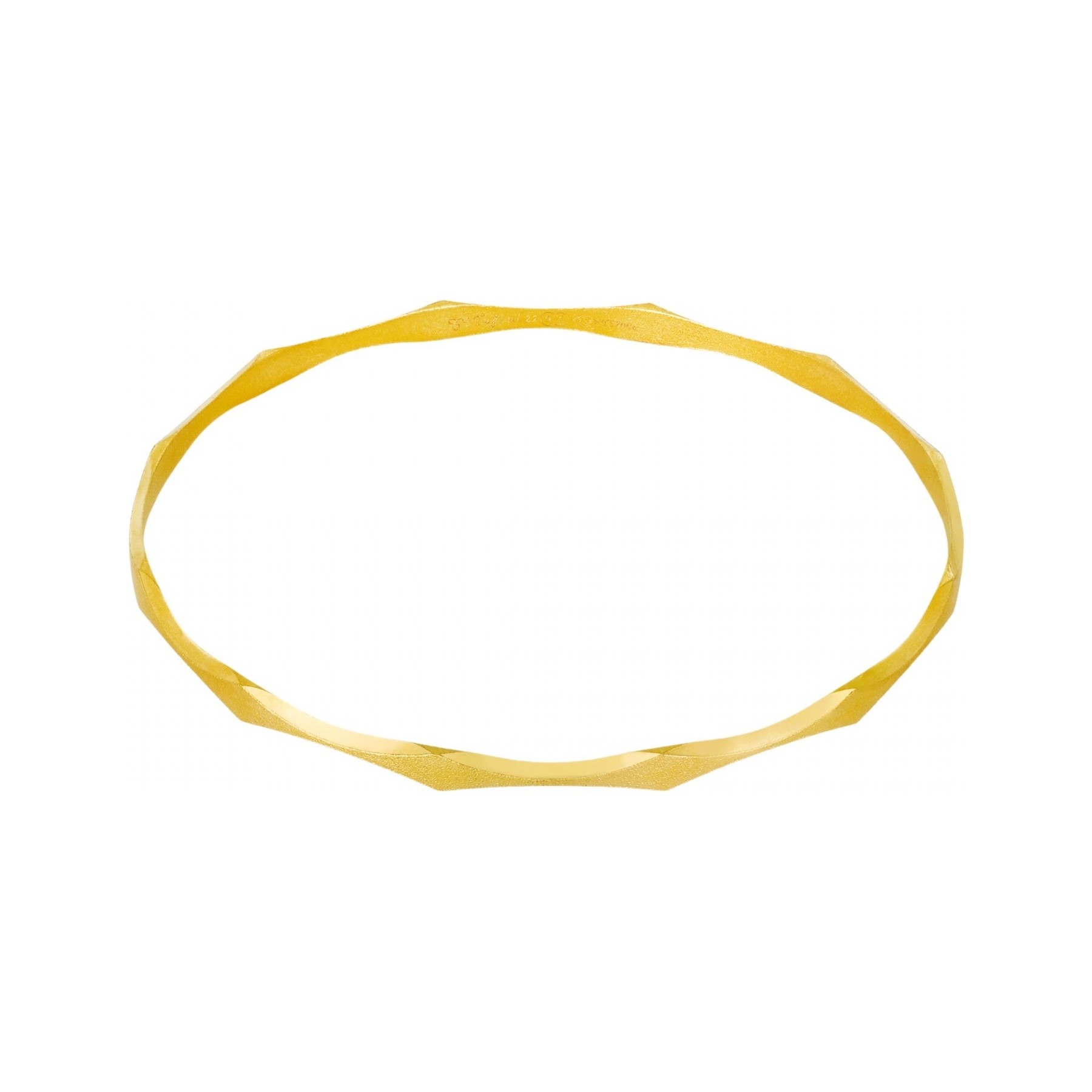 10 gr 22 Ayar Altın Işçiliksiz Öykü Mat Bilezik