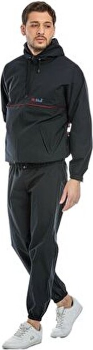 Fitblue Unisex Termal Sauna Eşofman Takımı Kapüşonlu Uzun Kol Tüm Bedenler İçin Dokuma Kumaş görsel 3