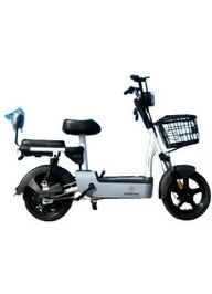 Resim Karoval Kıtty Gri Elektrikli Motosiklet 350 W 48v12ah Batarya 150 kg Taşıma Kapasitesi 
