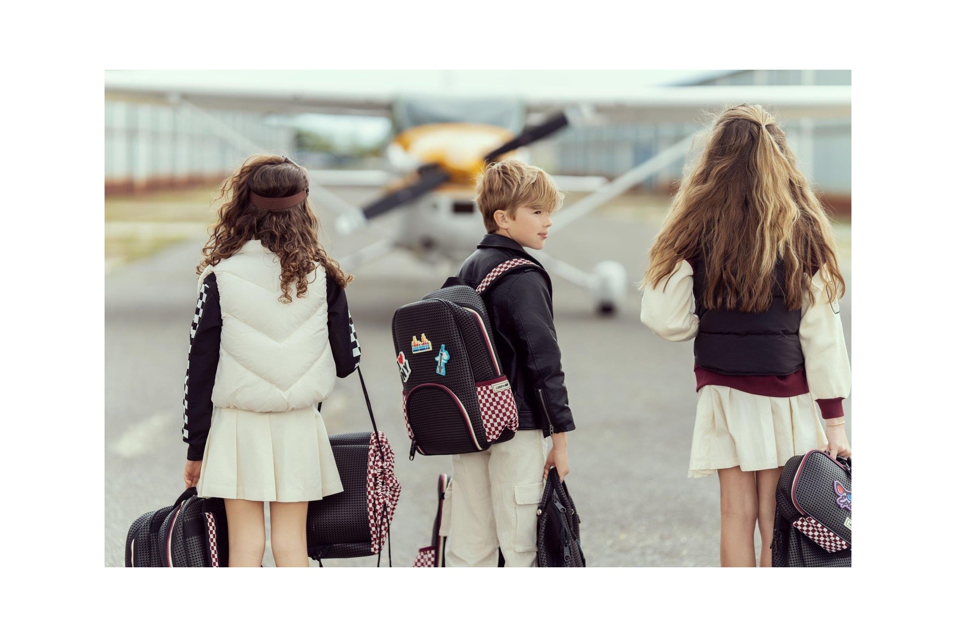 Lıght Plus Nıne Student Sırt Çantas Checkered Brick 892STCB görsel 2