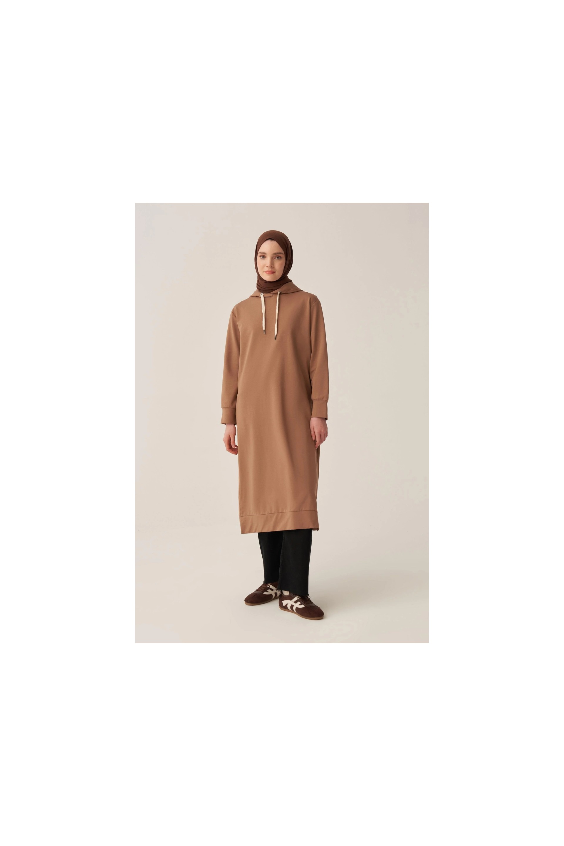 ALLDAY Vizon-Kapüşonlu Rahat Tunik