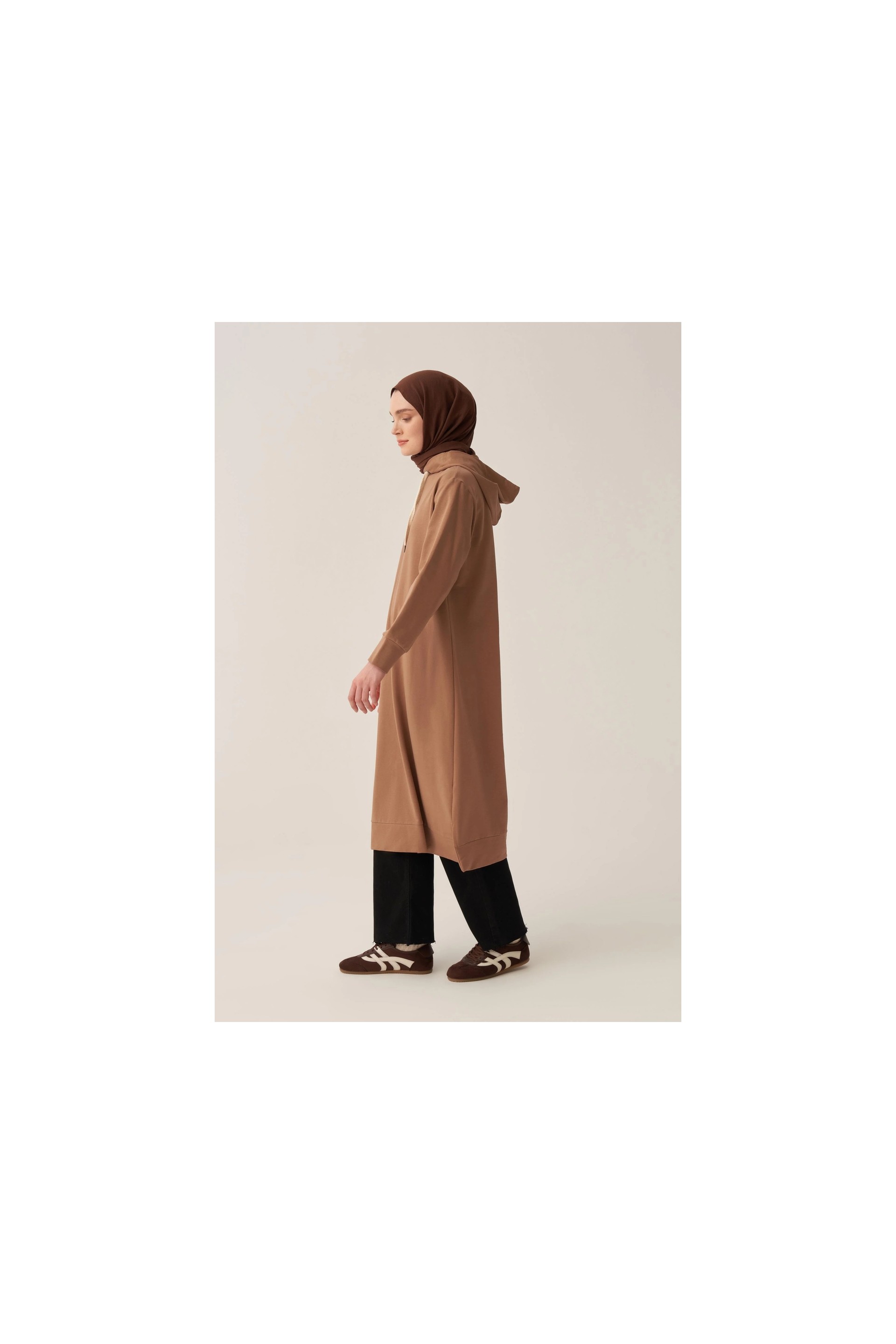 ALLDAY Vizon-Kapüşonlu Rahat Tunik görsel 3