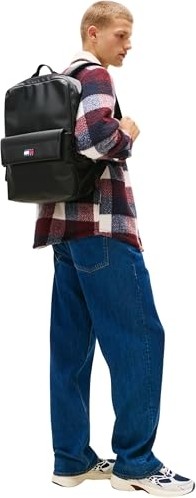 1001 Tjm Elevated Pu Backpack Erkek Sırt Çantası, Siyah, Tek Beden görsel 2
