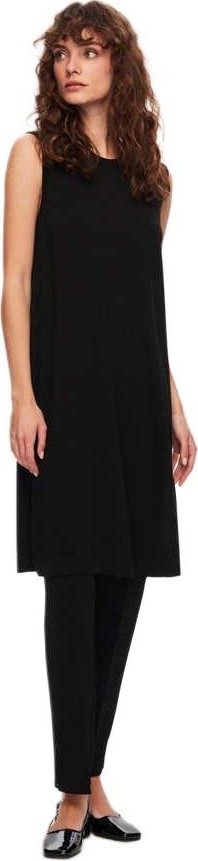 Miss Dalida Siyah Basic Kolsuz Triko Tunik