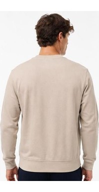 Lacoste Bisiklet Yaka Regular Fit Bej Uzun Kol görsel 3
