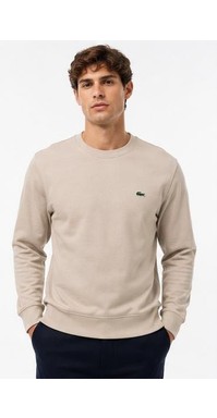 Lacoste Bisiklet Yaka Regular Fit Bej Uzun Kol görsel 7