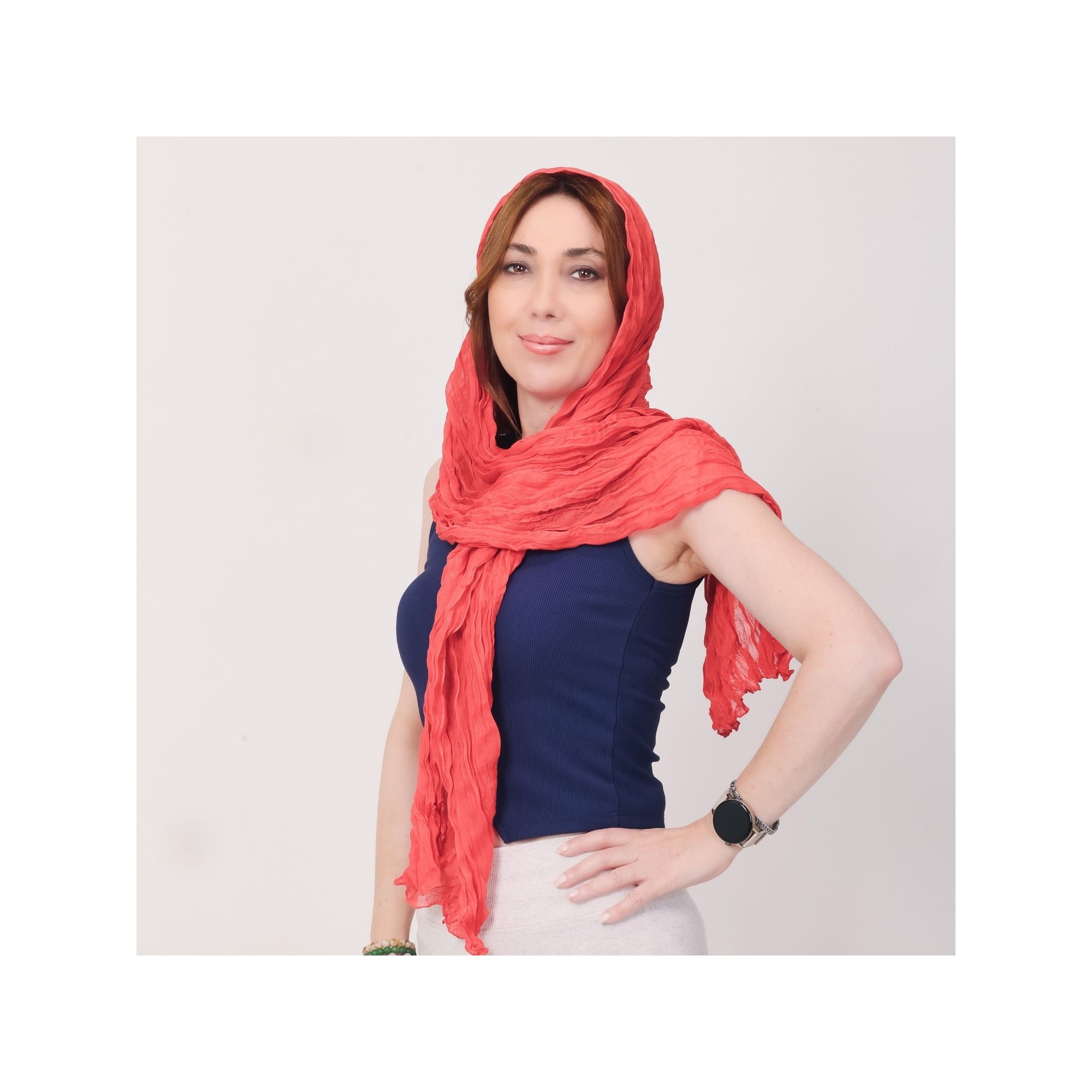 Mystic Shawl Lüks %100 Pamuk Bürümcük Şal (65X175 Cm)