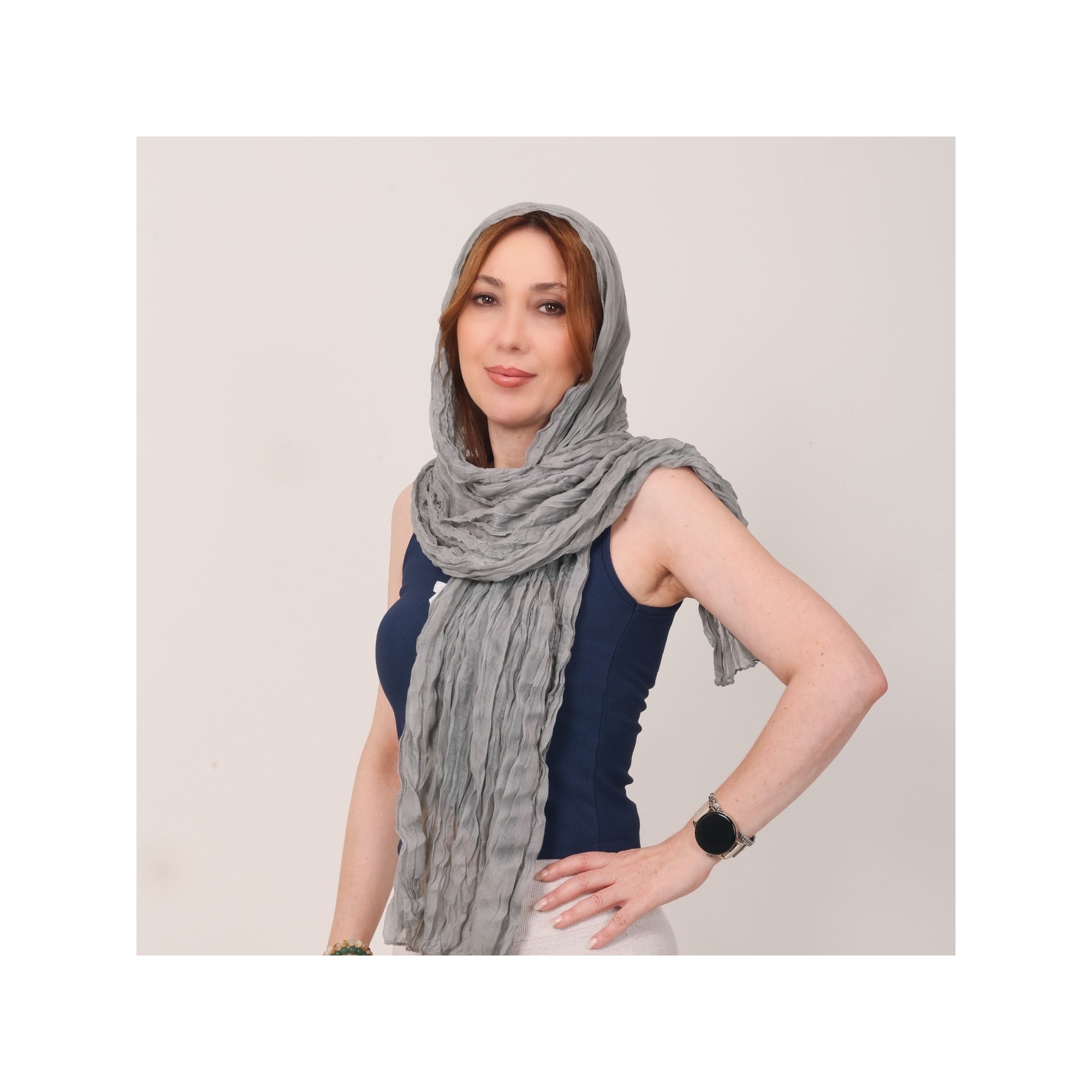 Mystic Shawl Lüks %100 Pamuk Bürümcük Şal (65X175 Cm)