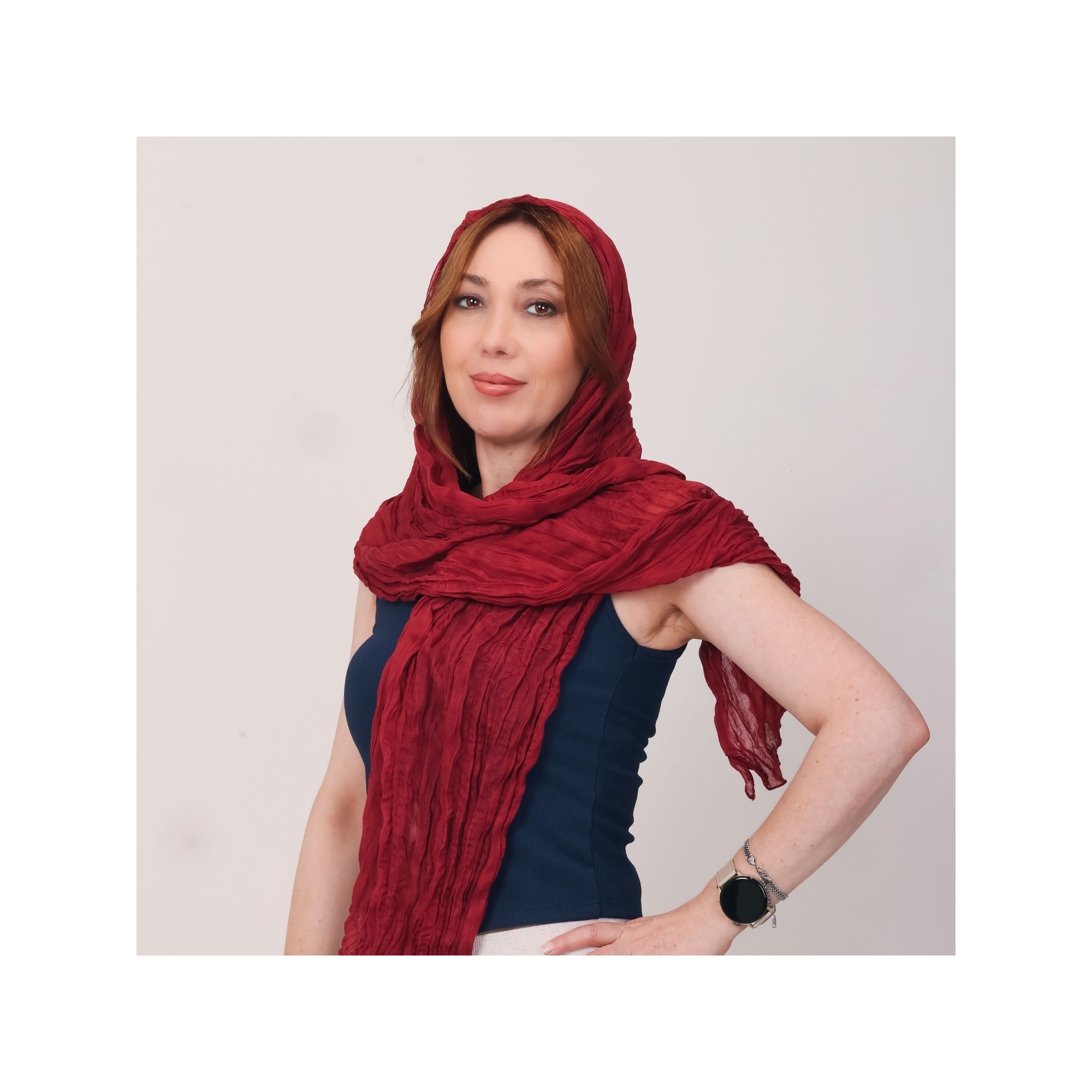 Mystic Shawl Lüks %100 Pamuk Bürümcük Şal (65X175 Cm)