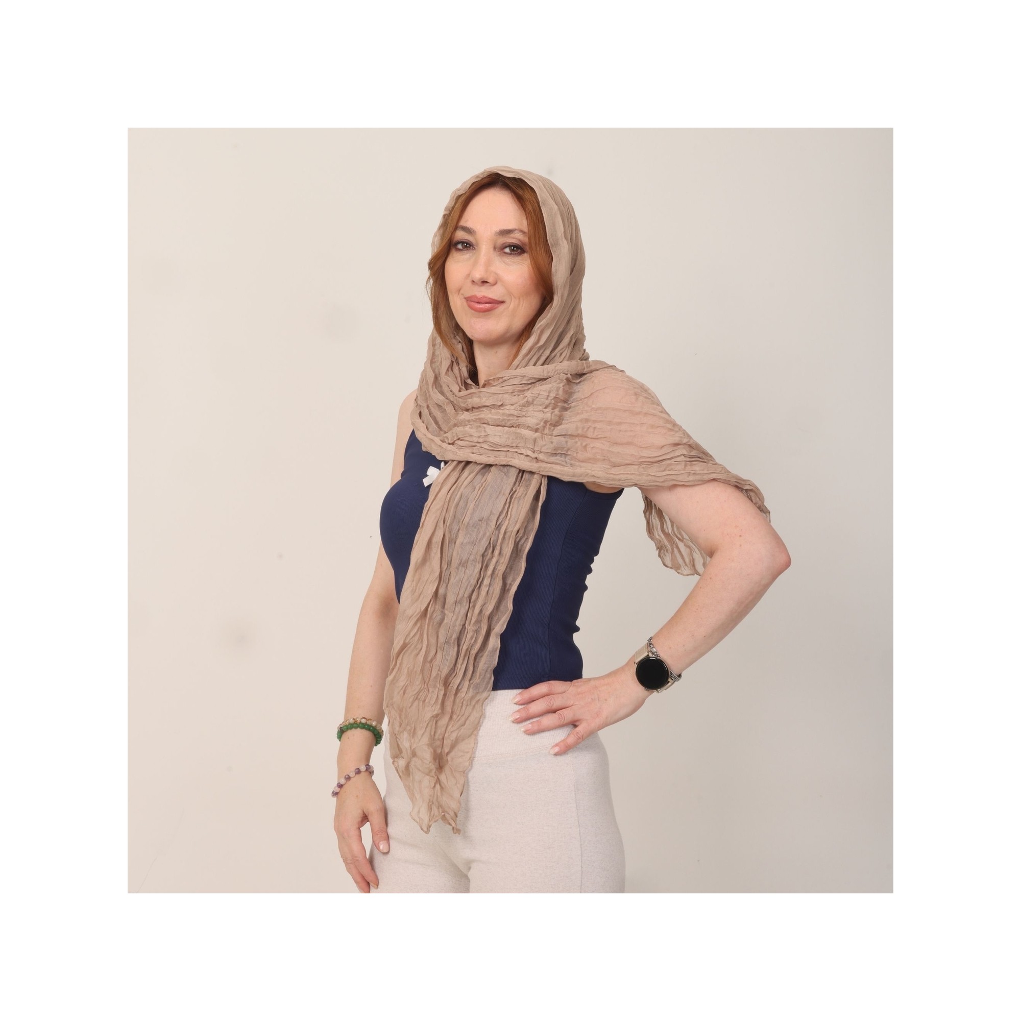 Mystic Shawl Lüks %100 Pamuk Bürümcük Şal (65X175 Cm)