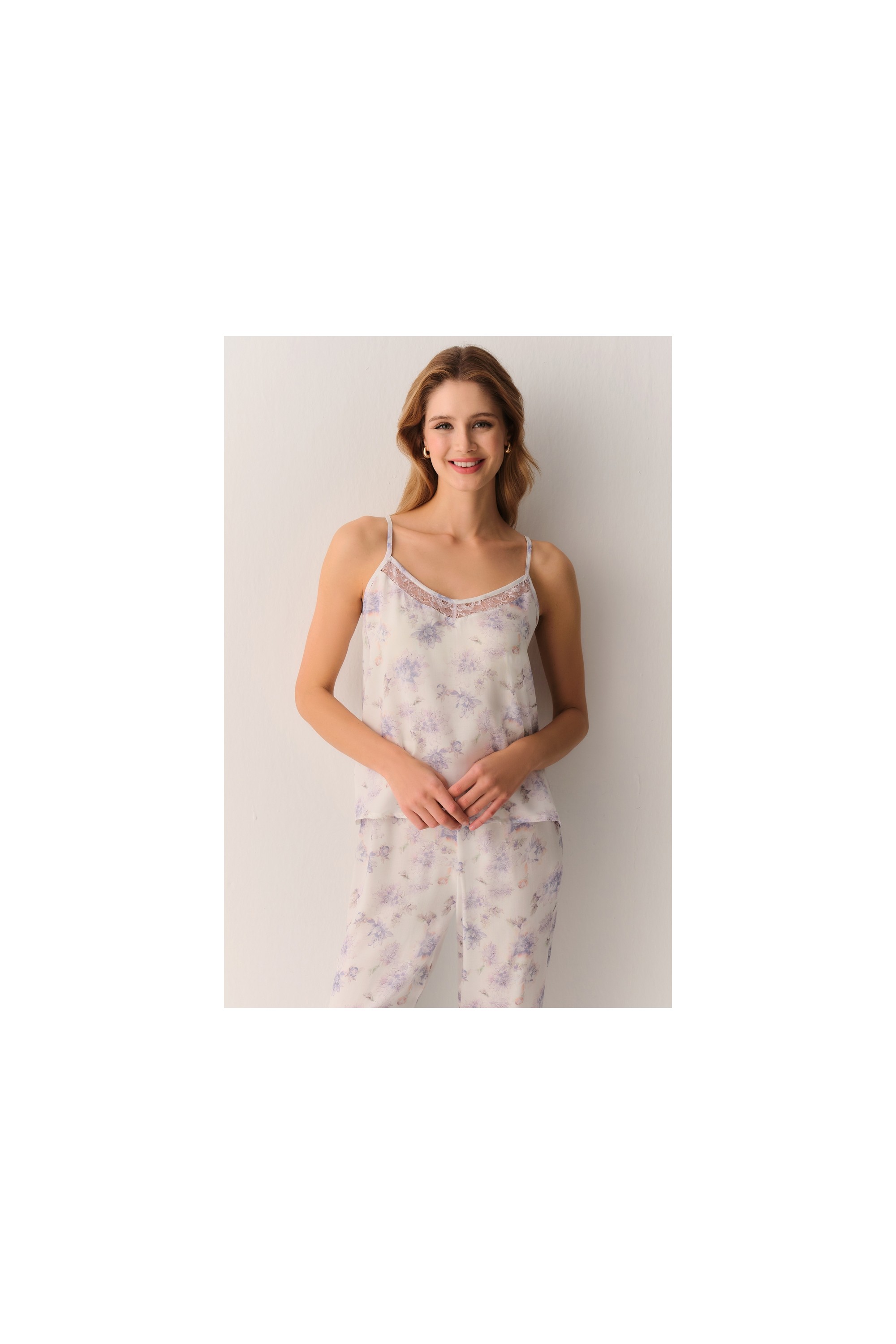 Suwen Lilac Atlet Pantolon Pijama Takımı görsel 6