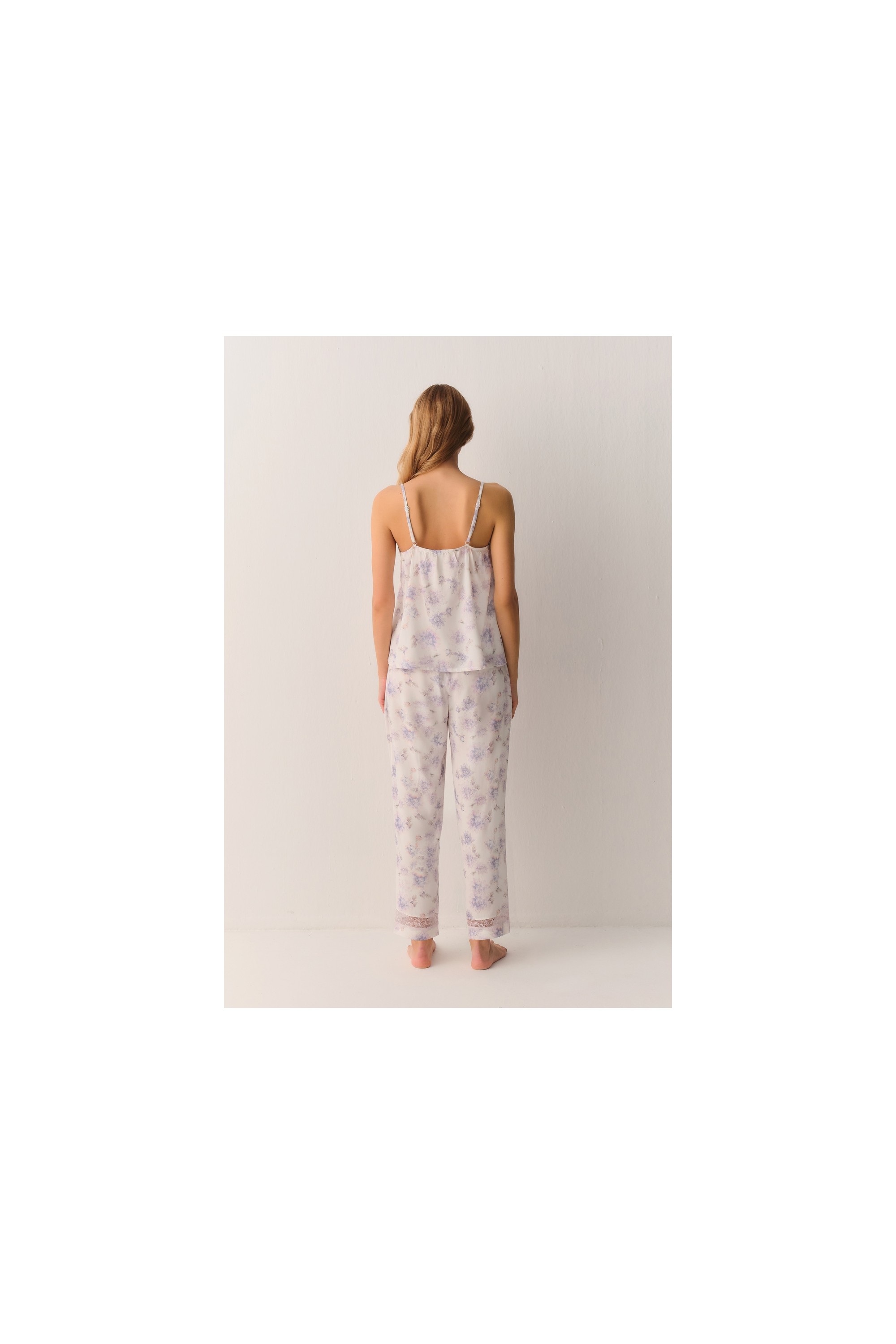 Suwen Lilac Atlet Pantolon Pijama Takımı görsel 8