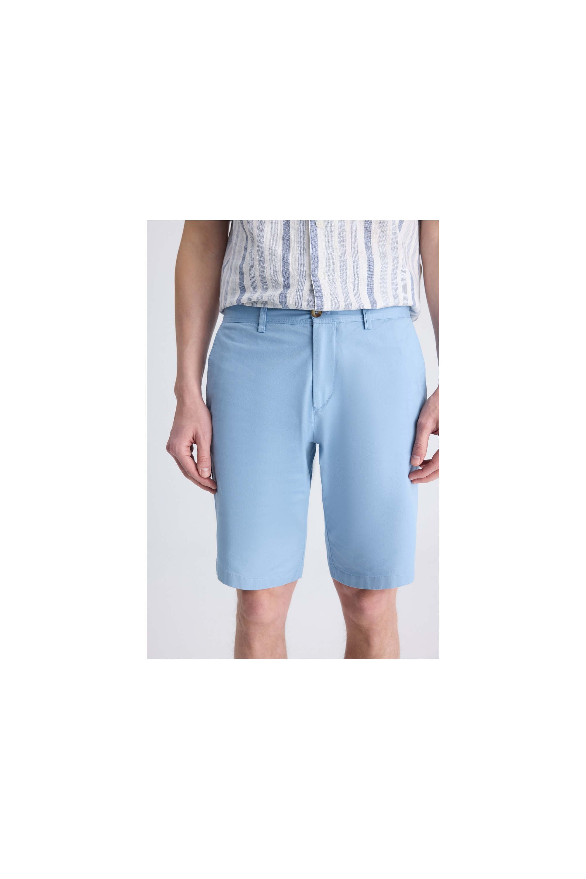TWN Slim Fit Mavi Gabardin Pamuklu Şort 4EC13S2097600 görsel 8