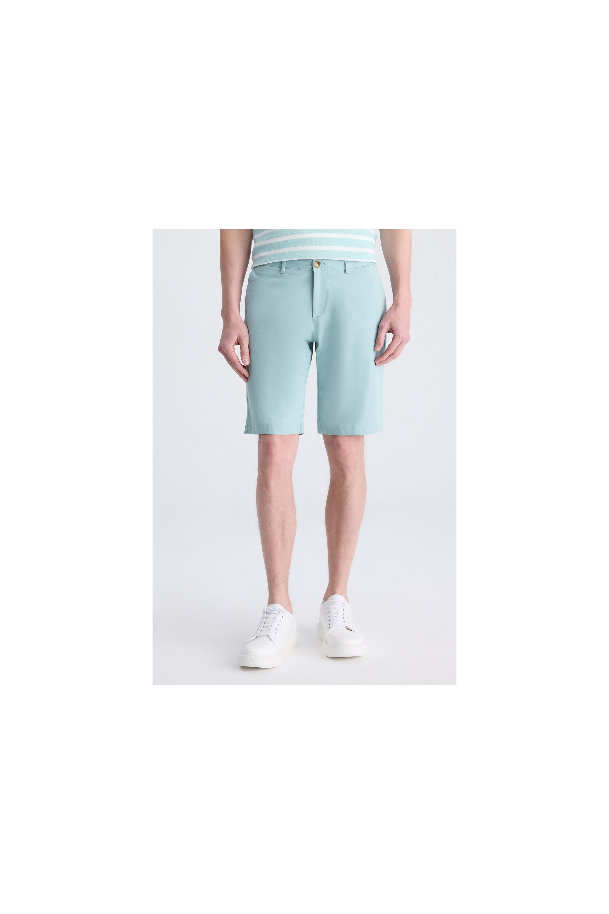 TWN Slim Fit Mavi Gabardin Pamuklu Şort 4EC13S2097600