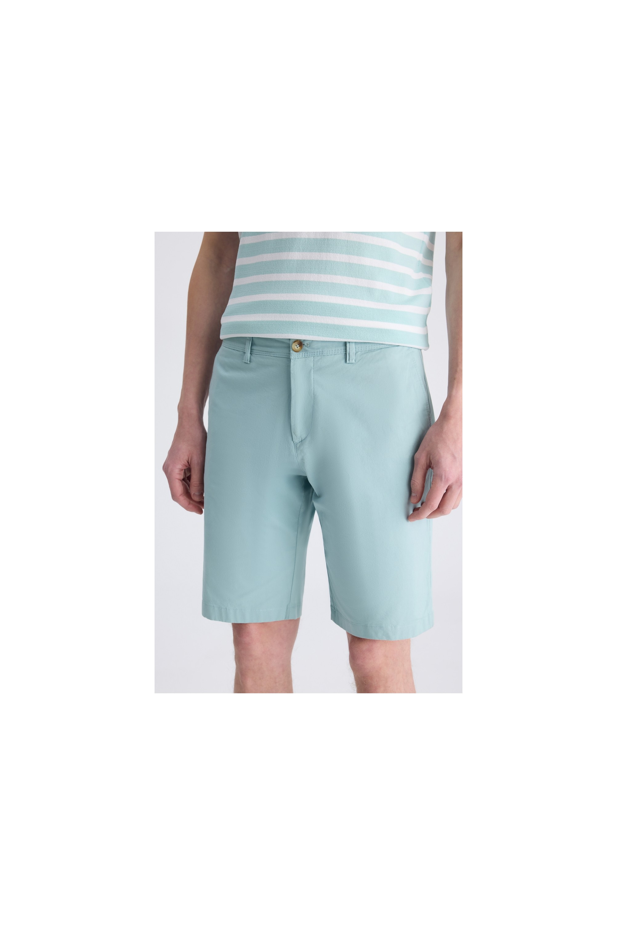 TWN Slim Fit Mavi Gabardin Pamuklu Şort 4EC13S2097600 görsel 2