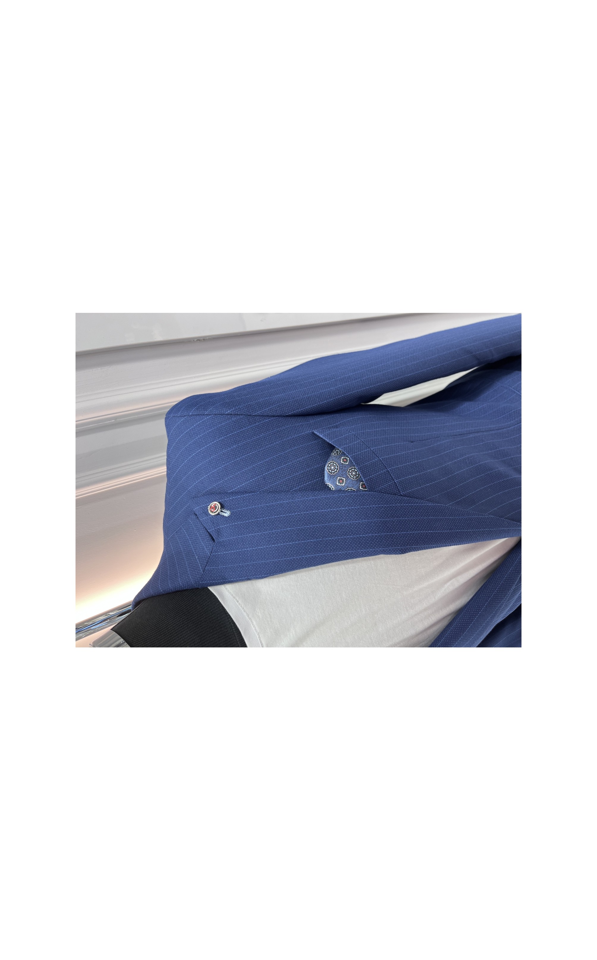 Sabri Zengin Erkek Çizgili Slim Fit Blazer Ceket görsel 6