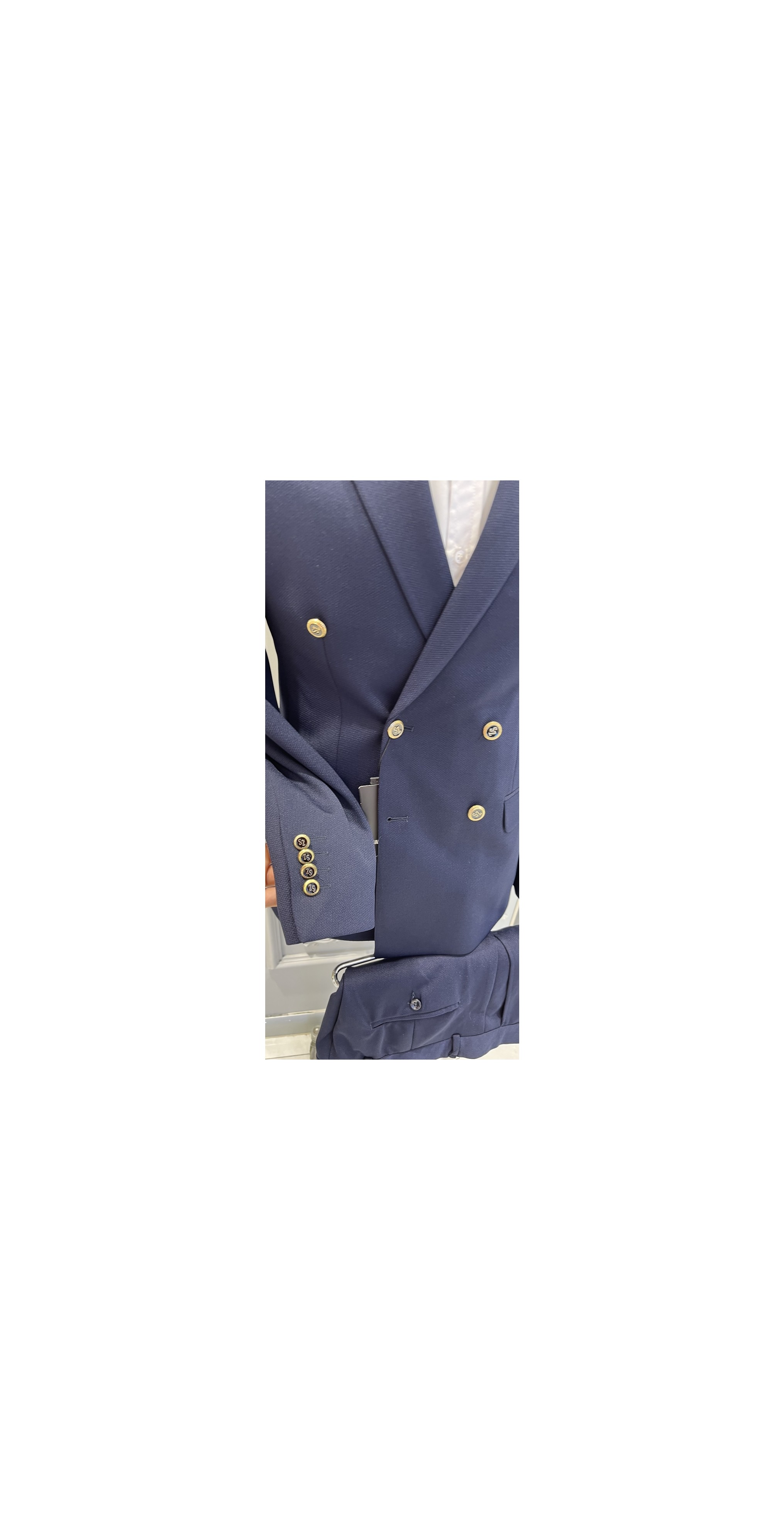 Sabri Zengin Erkek Kruvaze Slim Fit Takım Elbise görsel 4