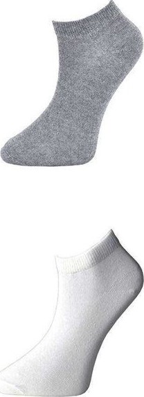 Sungur's Store Gri ve Beyaz Kadın Bilek Çorap 3 Çift görsel 2