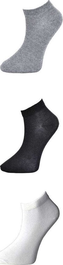 Sungur's Store Siyah Gri ve Beyaz Kadın Bilek Çorap 3 Çift görsel 2