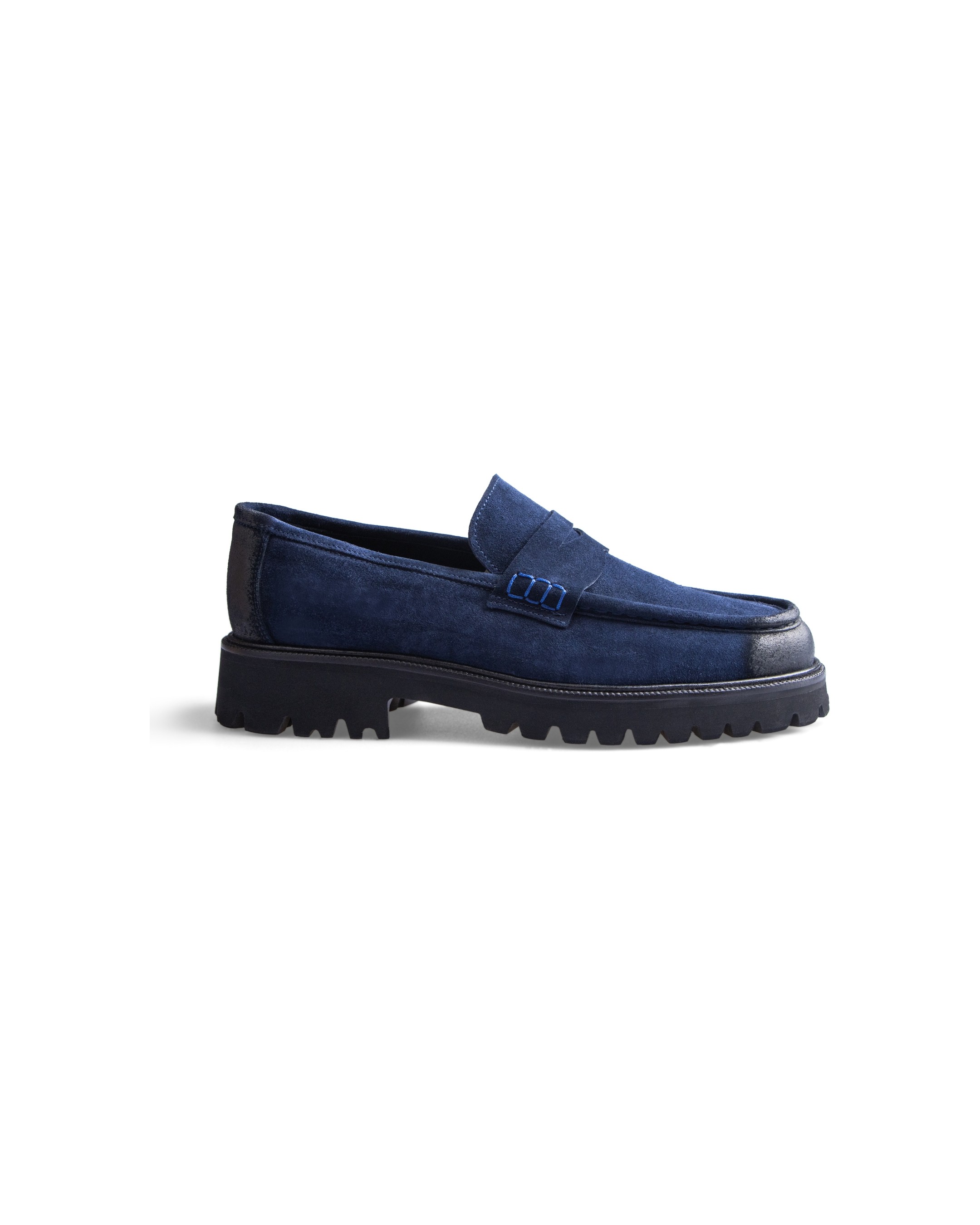 CARVAO Kagera Casual Hakiki Deri Loafer Lacivert Erkek Ayakkabı