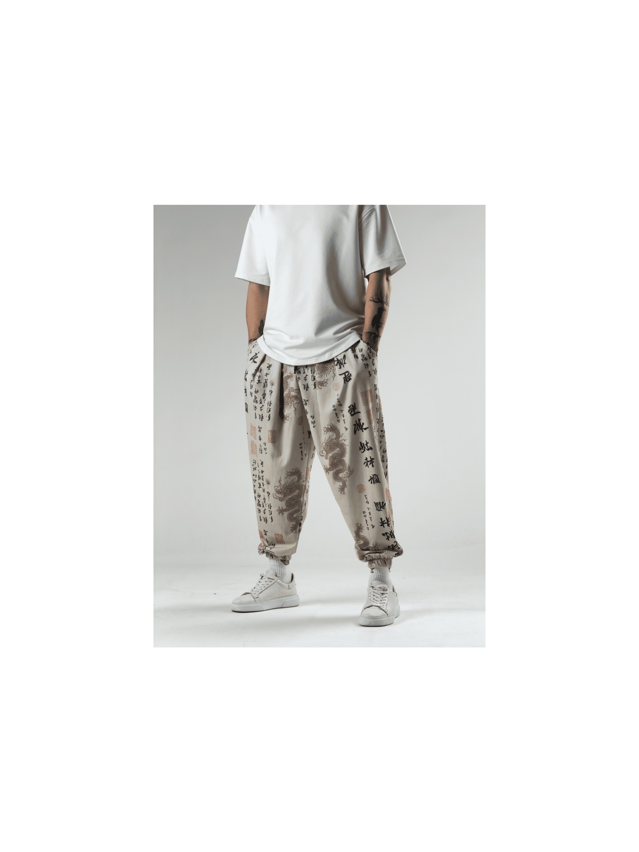 Cocopelli Chinese Desenli Erkek Şalvar Pantolon COC2926