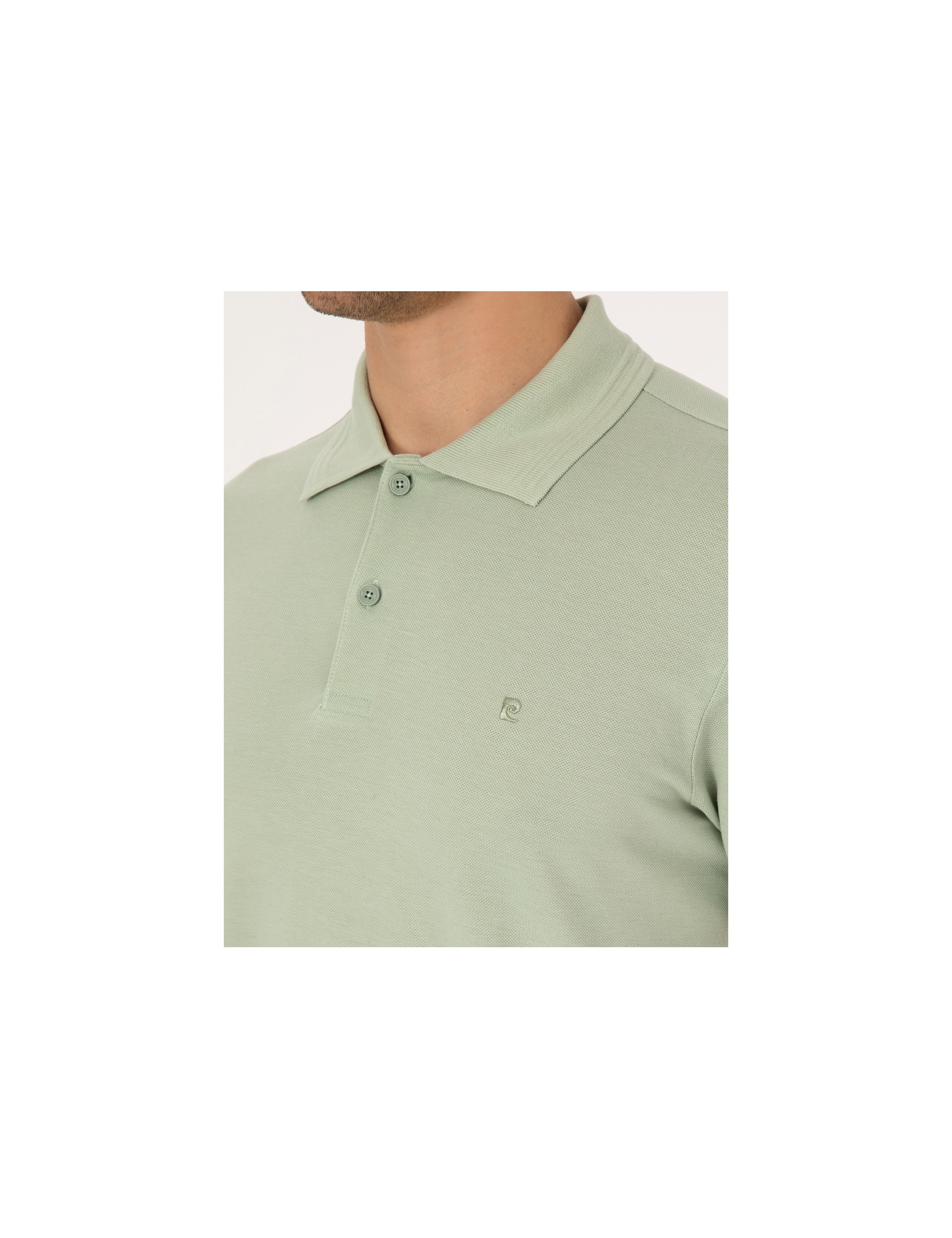 Pierre Cardin Erkek Siyah Slim Fit Basic Tişört 50325323-VR046 görsel 7